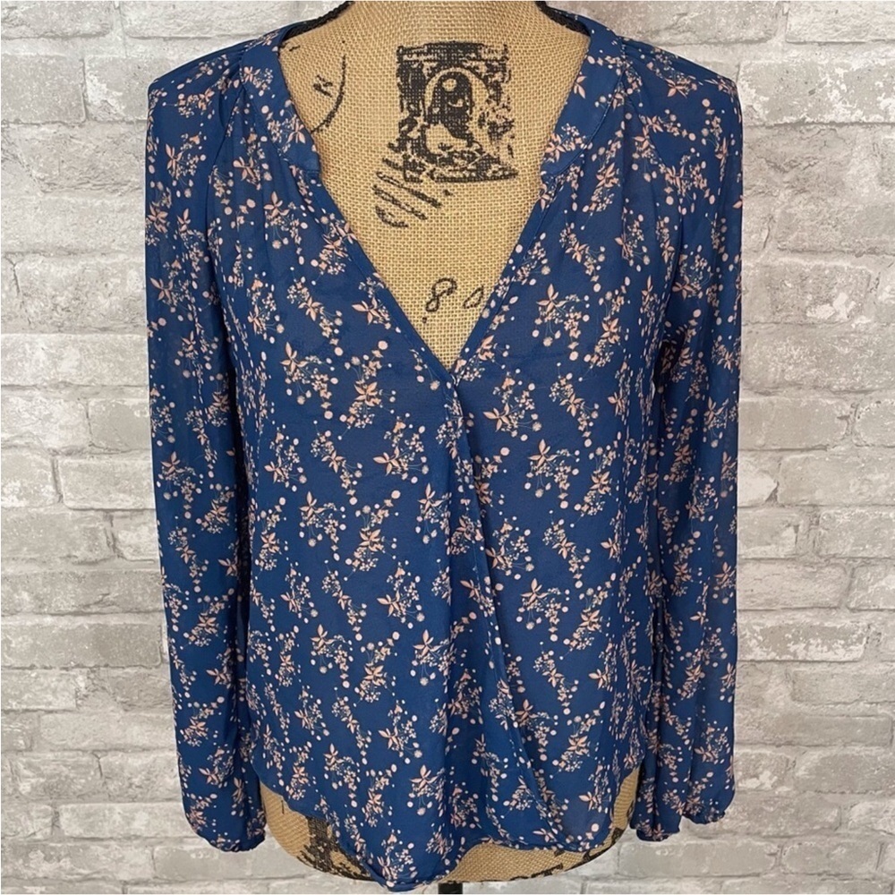 Sam & Lavi Faux Wrap Floral Top